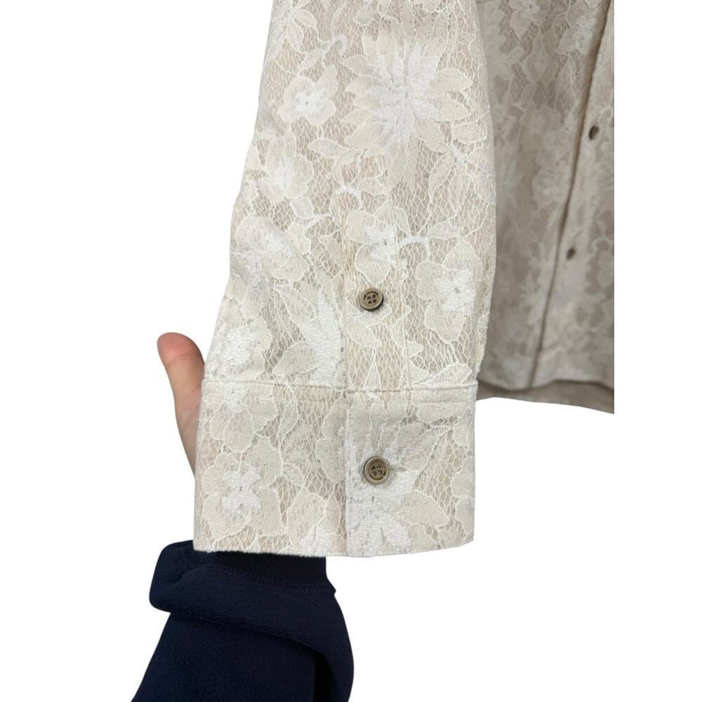 Andersson Bell Nude Beige Cream Lace Womens Light Jacket Size Large - Picture 4 of 8